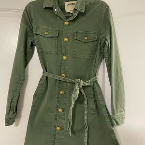 L'AGENCE Green Button-Up jacket